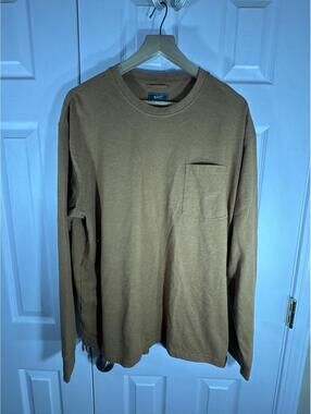 Woolrich Green Label Collection Long Sleeve Pocket T-Shirt Size L